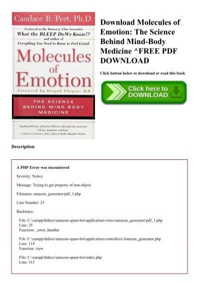 Download Molecules Of Emotion PDF, The Science Behind Mind Body Medicine Epub