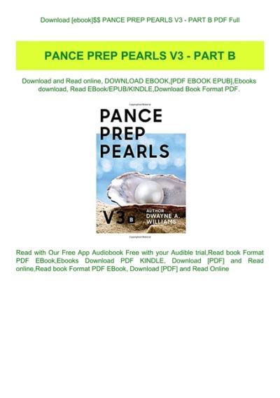 Download Pance Prep Pearls PDF Reader