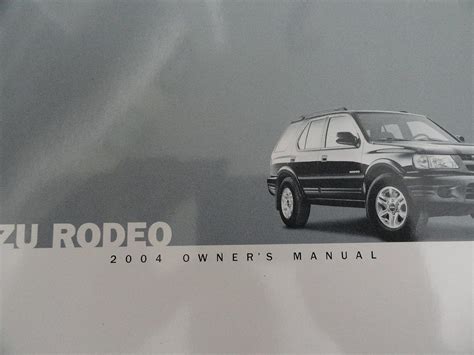 Download Pdf 2004 Isuzu Rodeo Owners Manual  Ebook Kindle Editon