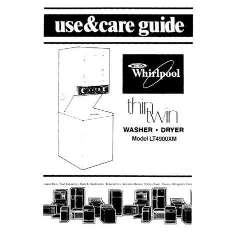 Download Pdf Whirlpool Thin Twin Repair Manual Ebook Epub