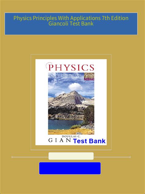 Download Physics Principles With Applications 7th PDF Epub