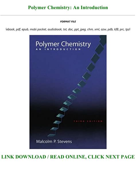 Download Polymer Chemistry  An Introduction PDF Kindle Editon