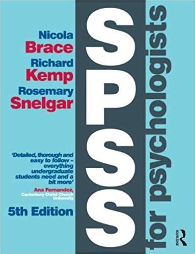 Download SPSS for Psychologists: Fifth Edition Ebook PDF