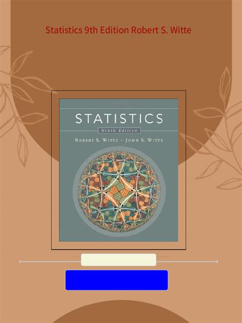 Download Statistics 9th by Robert S Witte PDF Doc