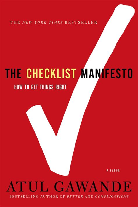 Download The Checklist Manifesto  How to Get Things Right PDF Kindle Editon