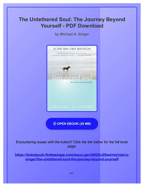 Download The Untethered Soul The Journey Beyond PDF Reader