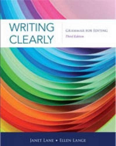 Download Writing Clearly: Grammar for Editing Ebook Doc