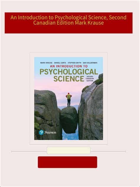 Download an Introduction to Psychological Science Ebook Doc