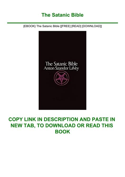 Download this pdf file - The Satanic Bible : Free Ebook Reader