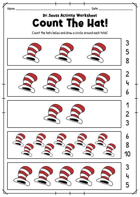 Dr Seuss Activities Printables