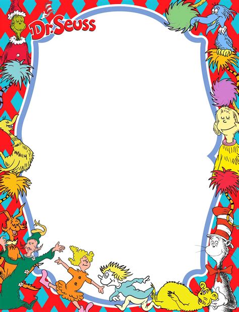 Dr Seuss Border Templates