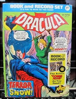 Dracula Book and Record Set 45 RPM 1974 Terror in the Snow  Reader