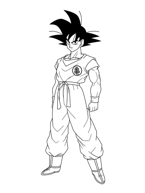 Dragon Ball Z Goku Coloring Pages Printable