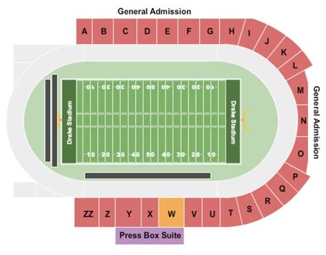 Drake Stadium Seating Chart