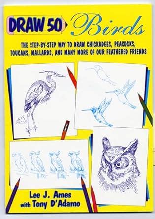 Draw 50 Birds The Step-by-Step Way to Draw Chickadees Peacocks Toucans Mallards and Many More of Our Feathered Friends Draw 50 Series Kindle Editon