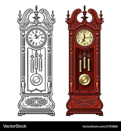 Drawing Grandfather Clocks