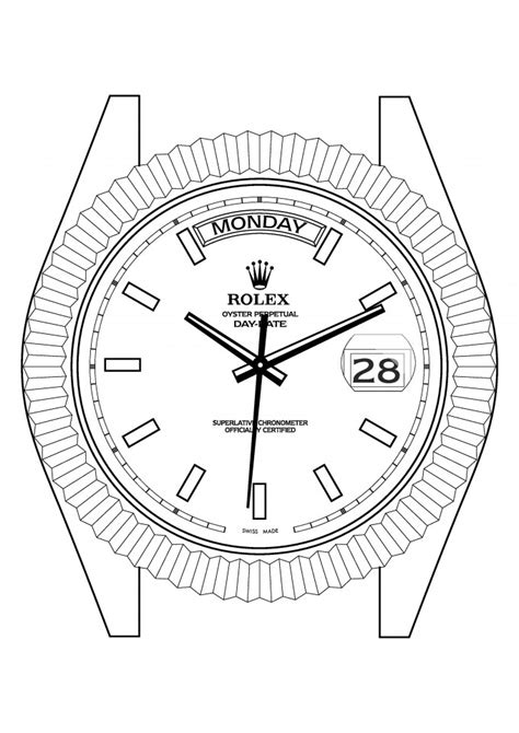 Drawing Of A Rolex