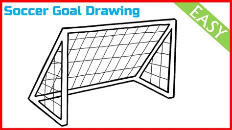Drawing Of Football Goal Post