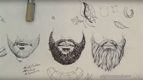 Drawings Of Beards