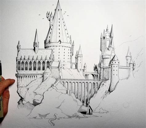 Drawings of Hogwarts: A Magical Journey through the Castle of Harry Potter