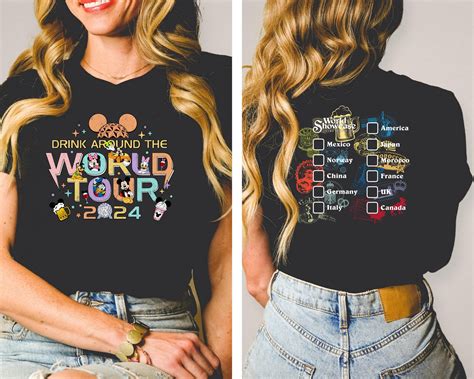 Drink Around the World Epcot Shirt: Your Souvenir Companion for an Unforgettable Culinary Adventure