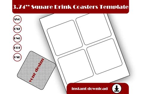 Drink Coaster Template