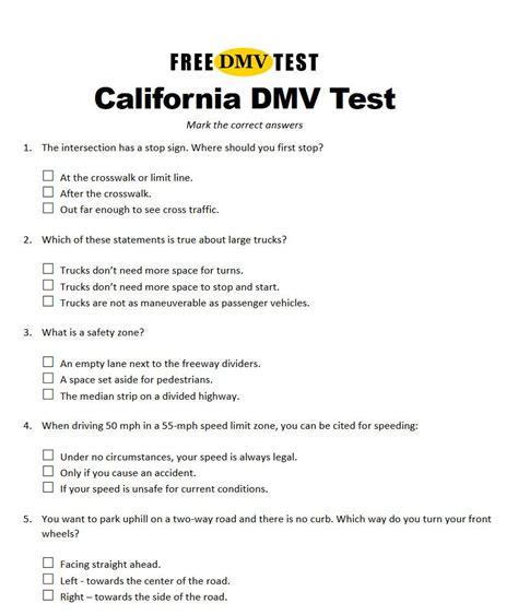 Driving Questions And Answers Doc