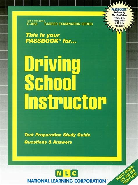 Driving School InstructorPassbooks Career Examination Doc