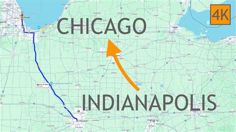 Driving from Bloomington, Indiana to Chicago
