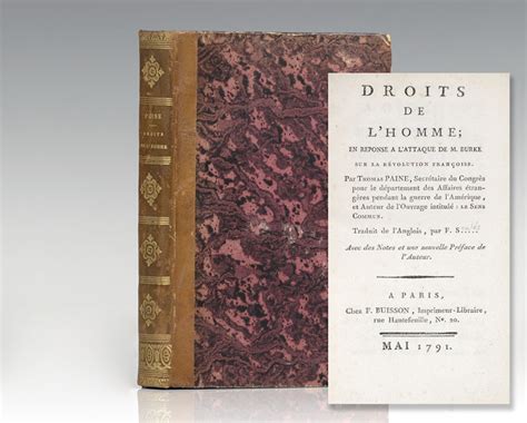 Droits de l Homme En Reponse A l Attaque de M Burke sur la Révolution Françoise Classic Reprint French Edition PDF