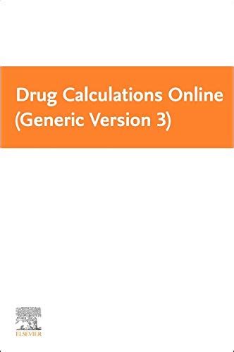 Drug Calculations Online Generic Version 1e Epub