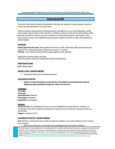 Drug Monograph Template