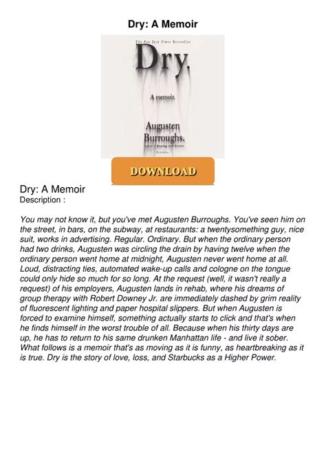 Dry: A Memoir Ebook Ebook Reader