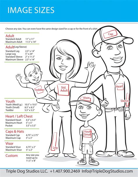 Dtf Sizing Chart