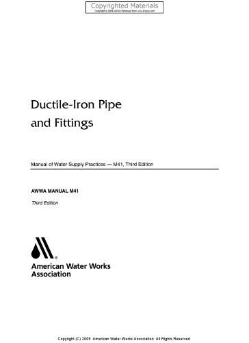 Ductile-Iron Pipe and Fittings 3rd Edition Kindle Editon