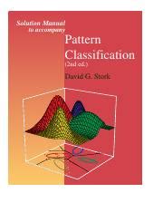 Duda Hart Stork Pattern Classification Solution Manual PDF