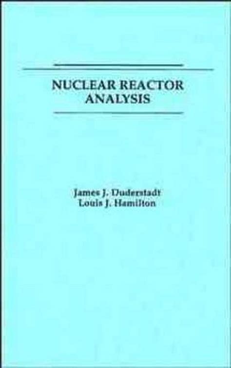 Duderstadt Hamilton Reactor Solutions Epub