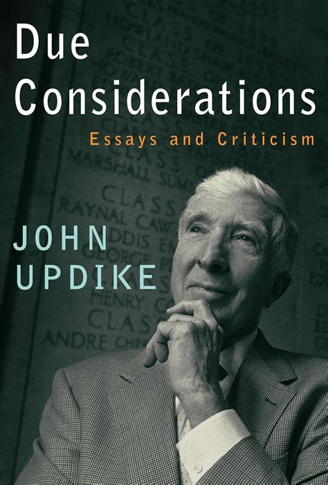 Due Considerations Essays and Criticism Epub