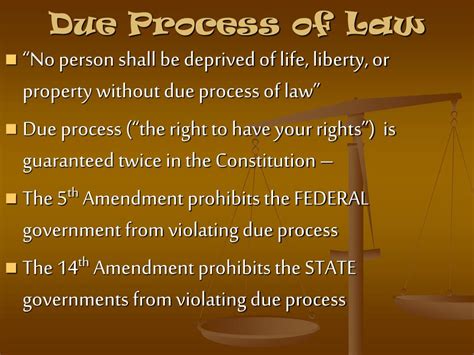 Due Process Rights: