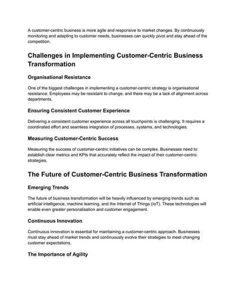 Due in Part to: The Escalating Importance of Customer-Centricity in Today's Business Landscape