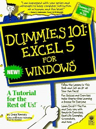 Dummies 101 Excel 5 for Windows Kindle Editon