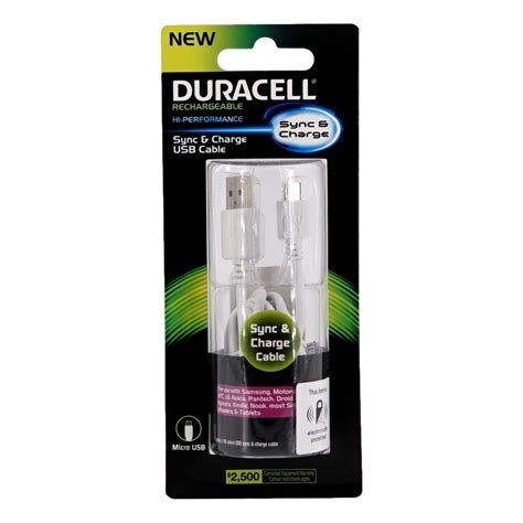 Duracell Micro Cable White PRO429 Kindle Editon