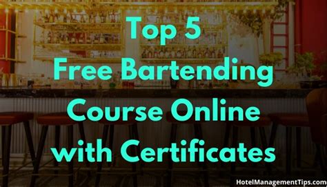 Duration and Cost of Bartending Courses in Singapore