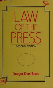 Durga Das Basu's Law of the Press Reader