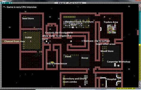 Dwarf Fortress Dormitory Design