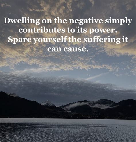 Dwelling on the negative: