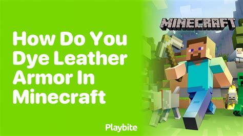 Dye Leather Armor in Minecraft: Unleash Your Creativity