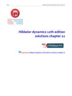 Dynamics Hibbeler Solutions 12th Edition Epub