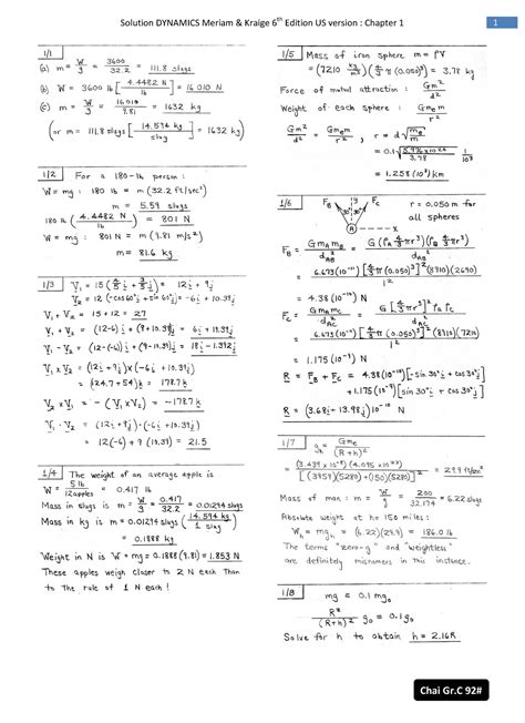 Dynamics Meriam 6th Edition Solution Doc