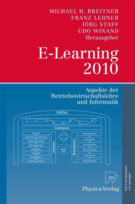 E-Learning 2010 Aspekte der Betriebswirtschaftslehre und Informatik Kindle Editon